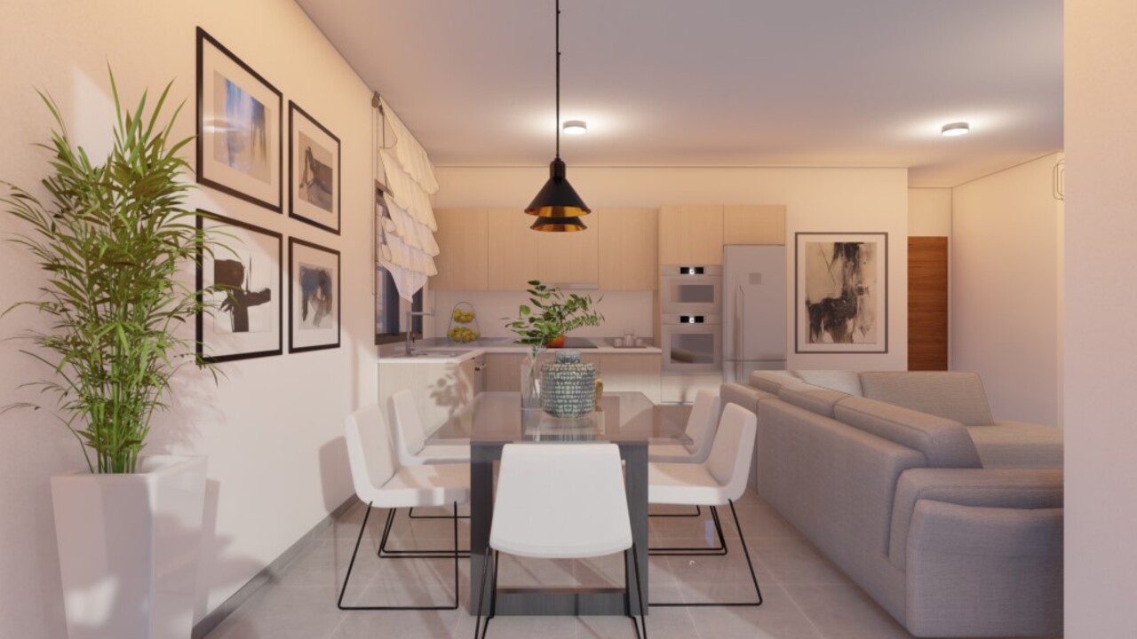 Квартира с 2 спальнями в City Gardens, Пафос, Кипр № 22287