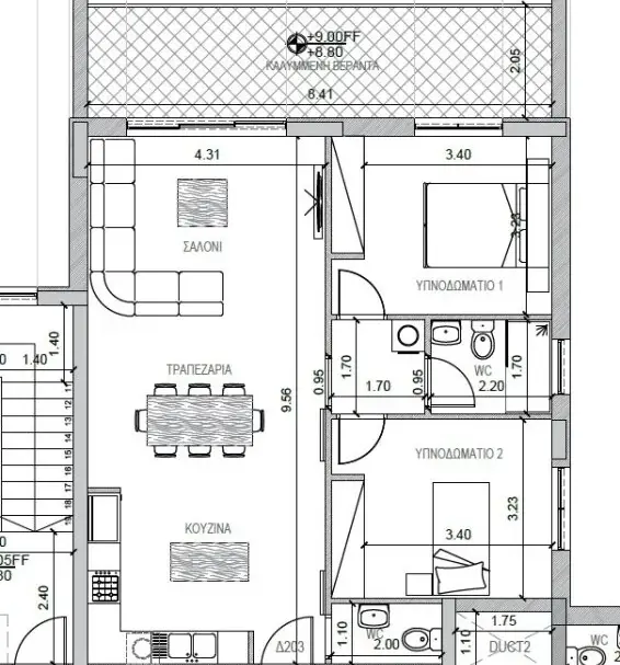 2 bedrooms Apartment in Agios Athanasios, Limassol, Cyprus No. 25378