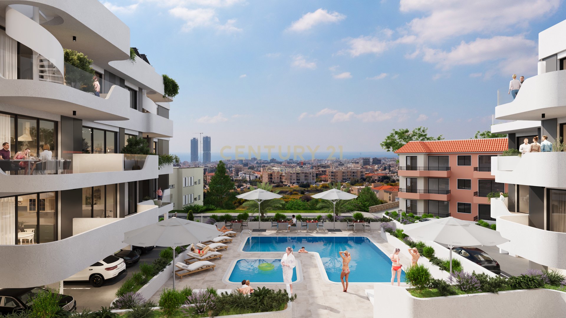 2 chambres Appartement à Agios Athanasios, Limassol, Chypre No. 55392