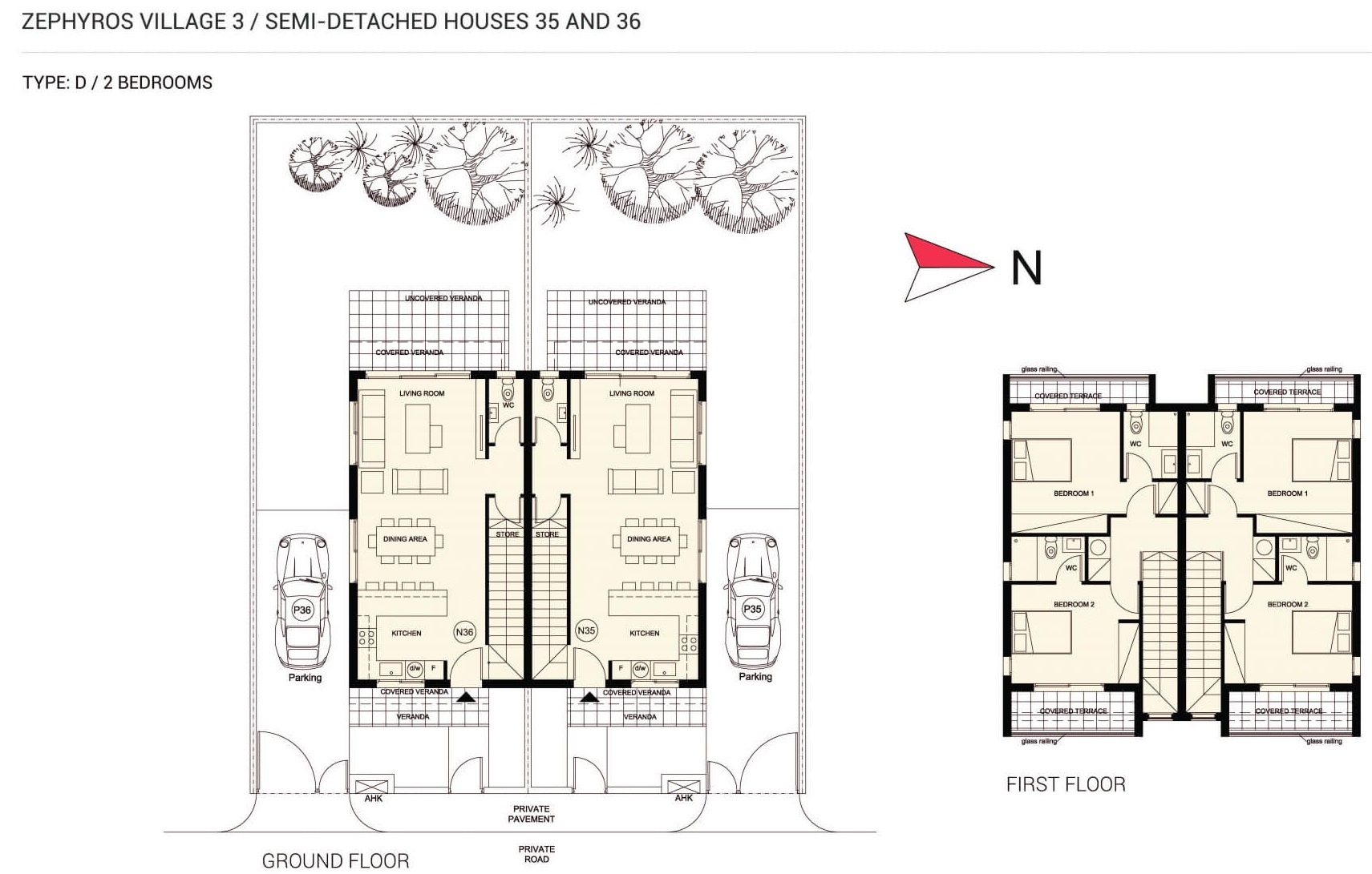2 bedrooms Maisonette in Zephyros Village 3 Mandria, Paphos, Cyprus No. 9114