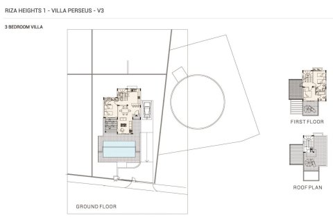 Villa floor plan «3BR-1», 3 bedrooms in Riza Heights 1