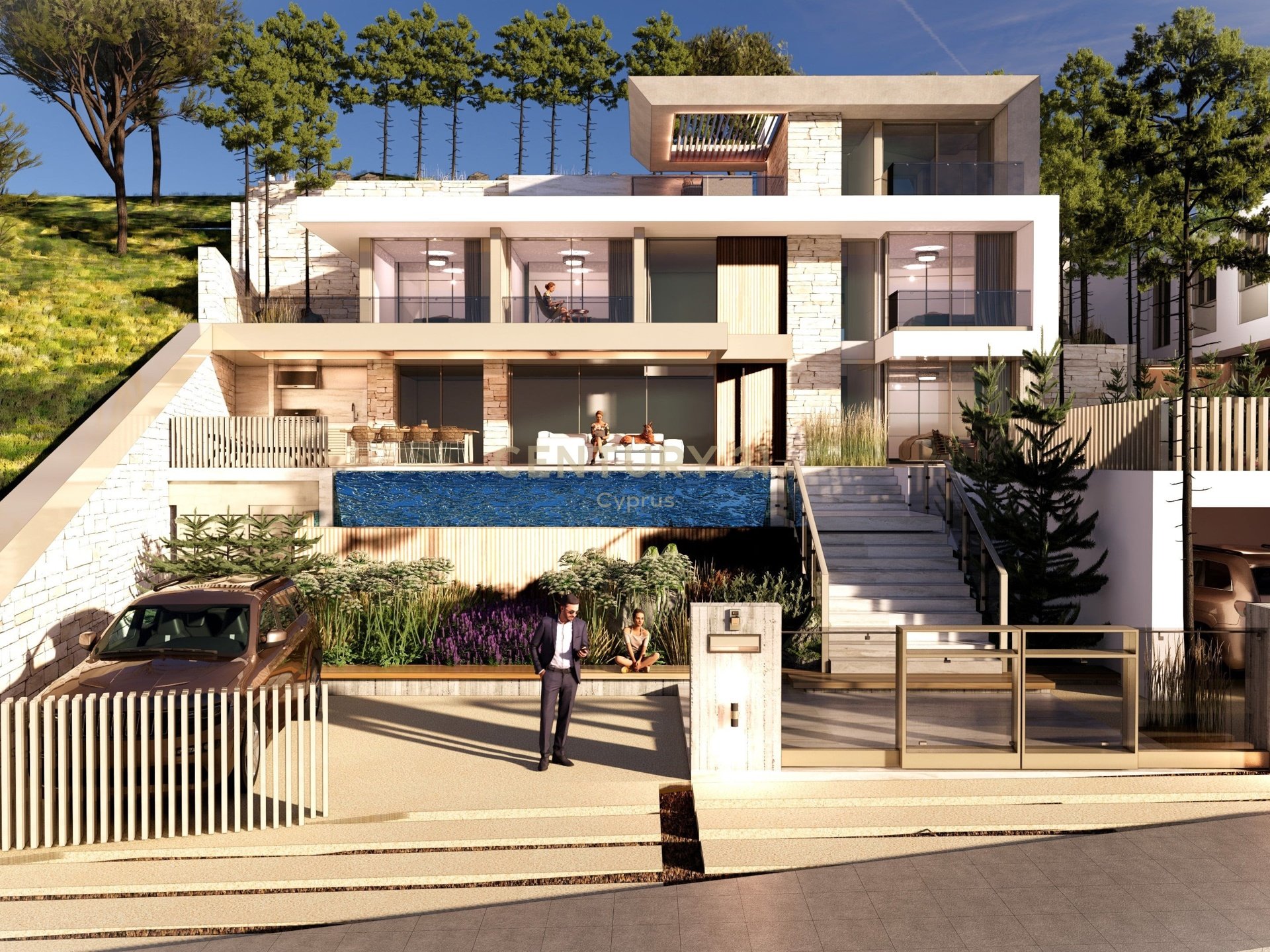5 chambres Villa à Fasoula, Limassol, Chypre No. 55129
