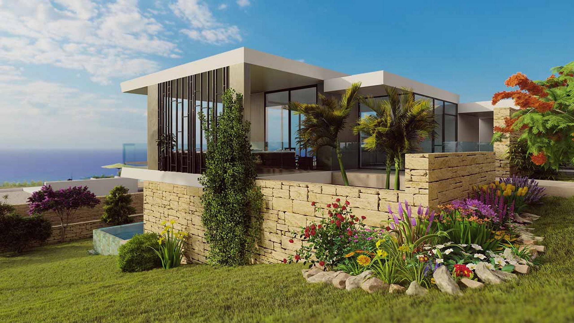 3 dormitorios Villa en Viewpoint Hills Pegeia, Paphos, Chipre No. 9217