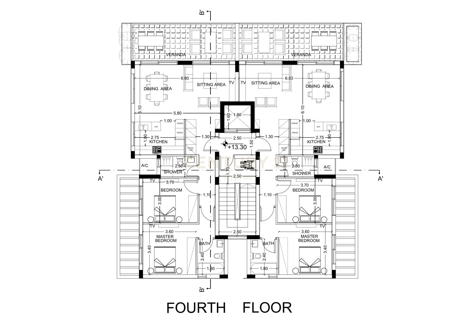 2 chambres Appartement à Limassol, Chypre No. 55755