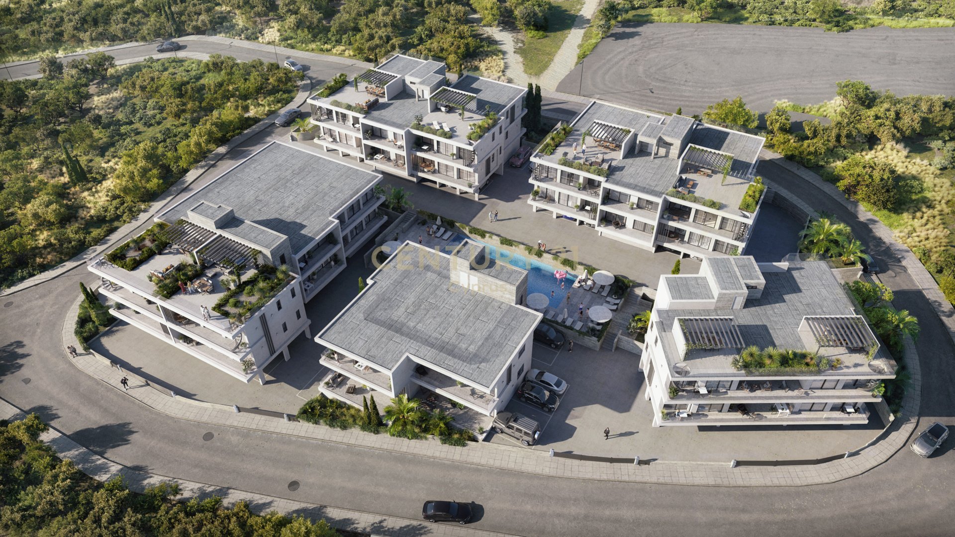 1 dormitorio Apartamento en Geroskípou, Paphos, Chipre No. 54115