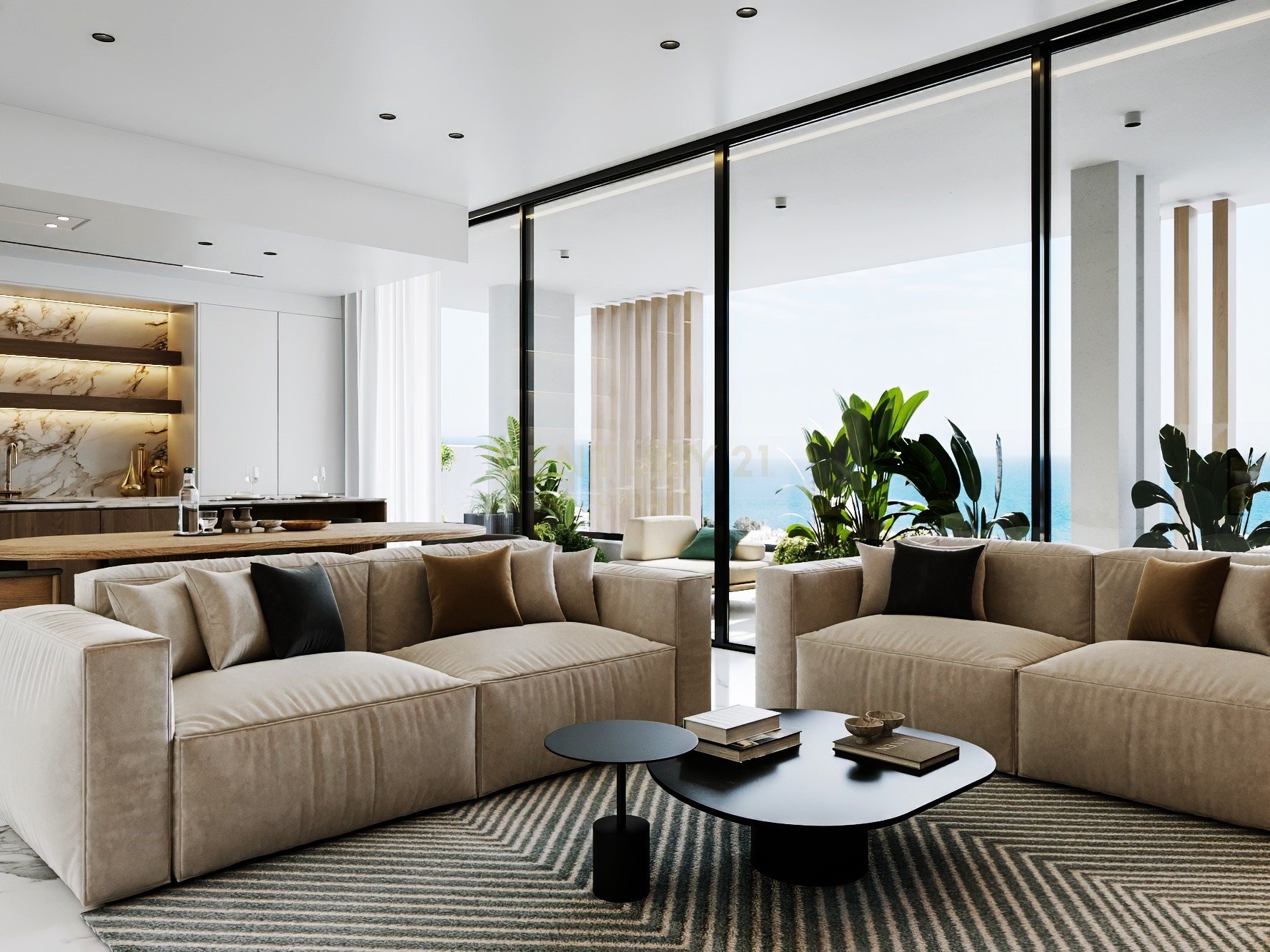 3 bedrooms Penthouse in Mouttagiaka, Limassol, Cyprus No. 55217