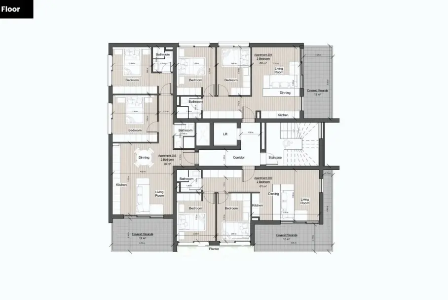 Квартира с 2 спальнями в Лимассол, Лимасол, Кипр № 35349