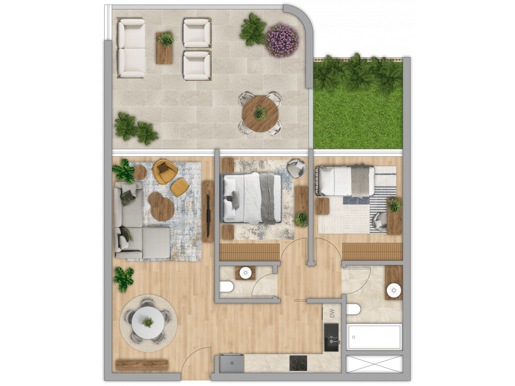2 dormitorios Apartamento en Limassol, Chipre No. 53351