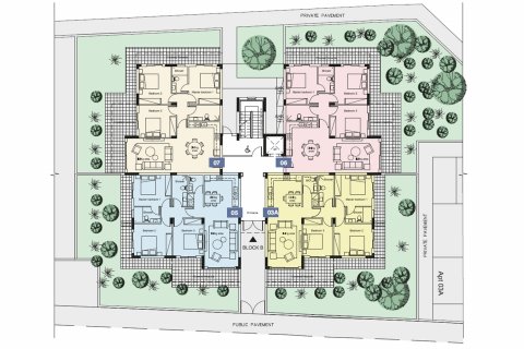 Apartment floor plan «3BR-3», 3 bedrooms in Onero Residences