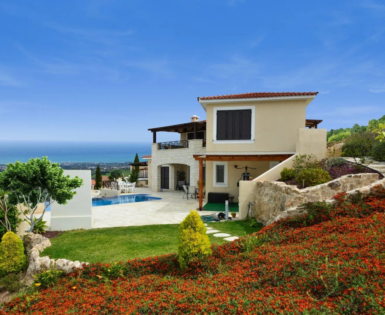 3 dormitorios Villa en Tala, Paphos, Chipre No. 43166