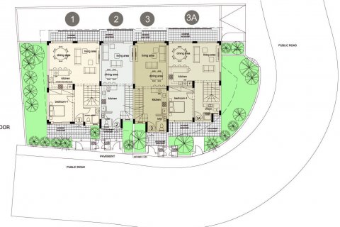 Maisonette floor plan «2BR-4», 2 bedrooms in Petridia E