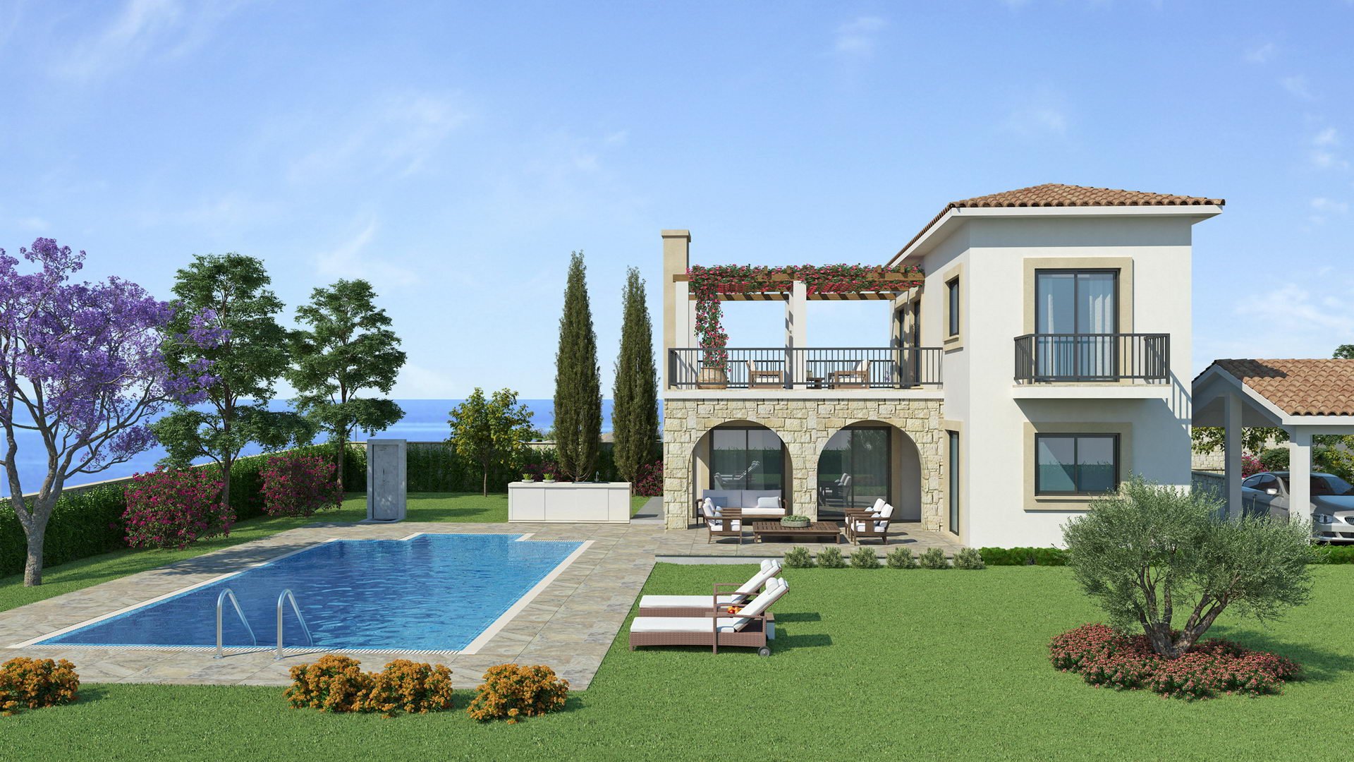 Peyia Coastal Villas à Pegeia, Paphos, Chypre No. 5374