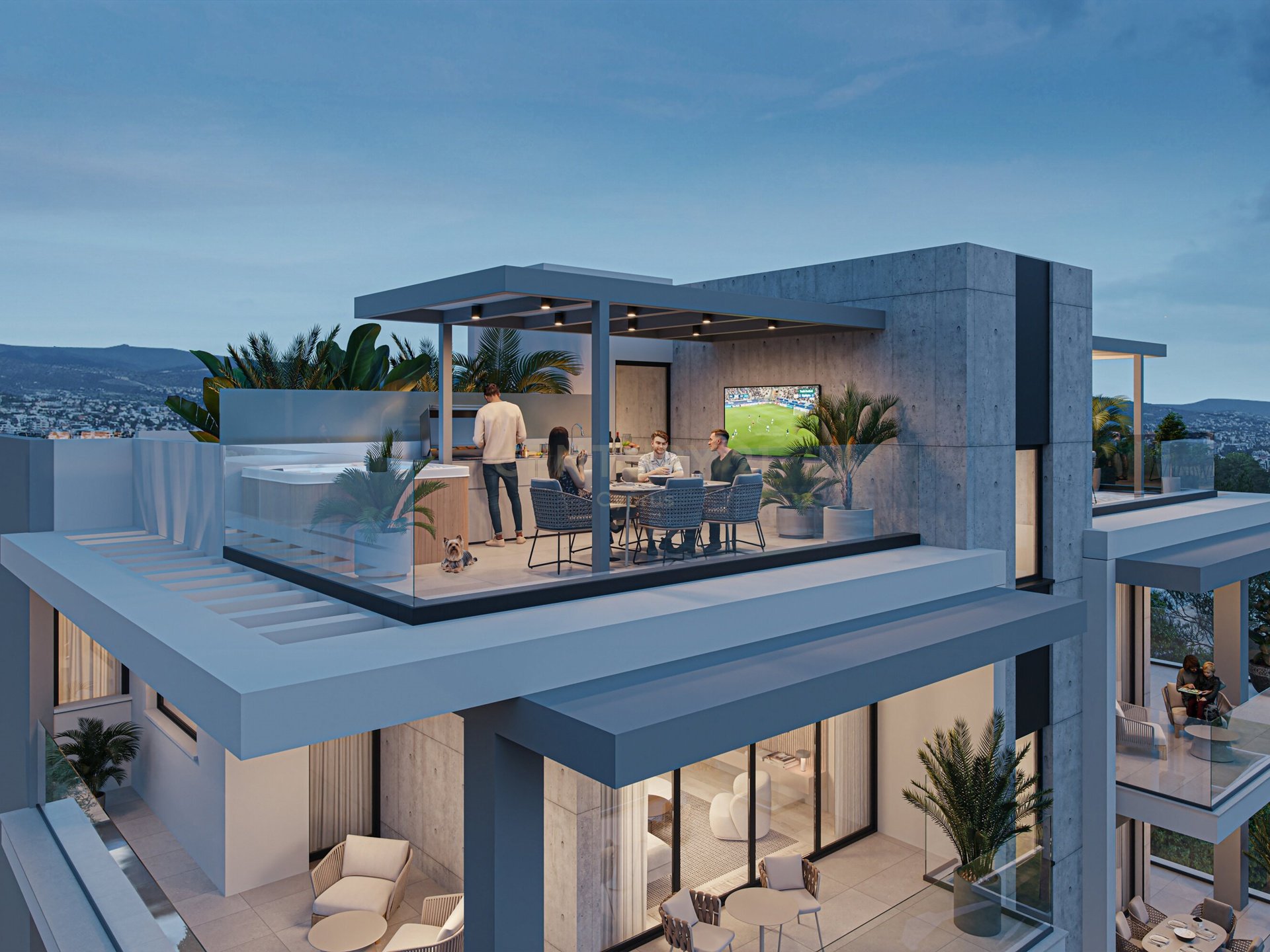 2 chambres Penthouse à Limassol, Chypre No. 35471