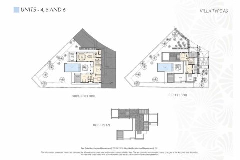 Villa floor plan «TYPE A3», 3 bedrooms in IMPERIAL RESIDENCES
