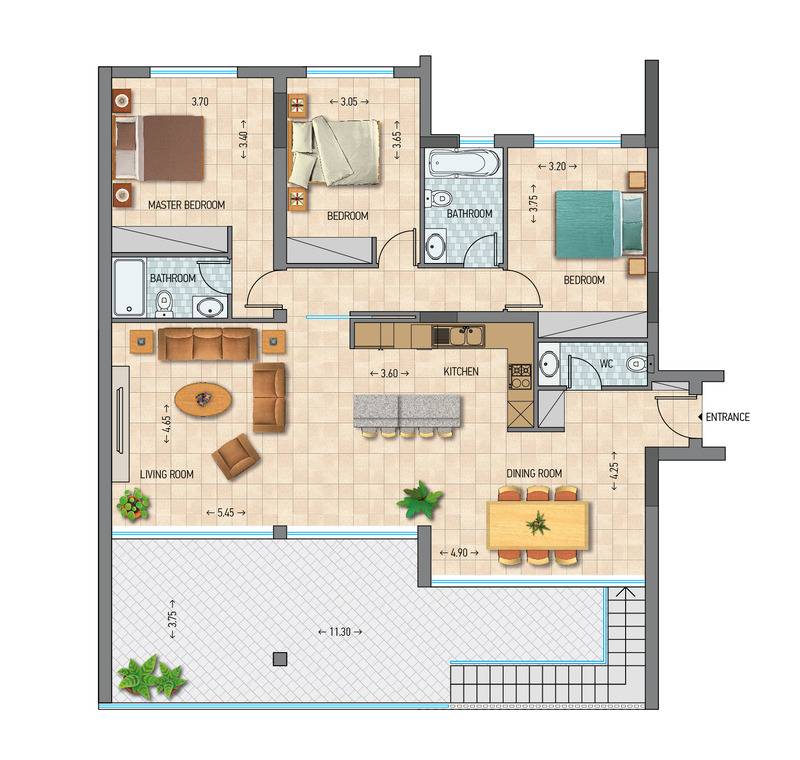 3 bedrooms Apartment in Limassol, Cyprus No. 35542