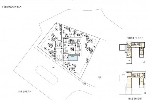 Villa floor plan «Villa No. 131/132», 7 bedrooms in IMPERIAL RESIDENCES
