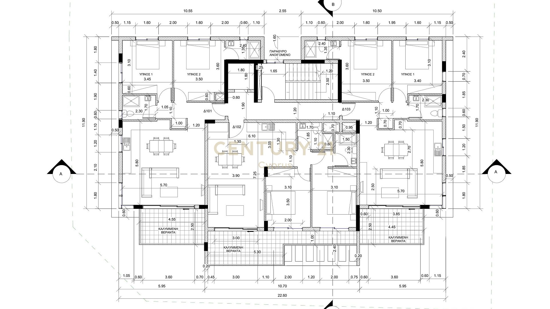 2 dormitorios Apartamento en Limassol, Chipre No. 55089