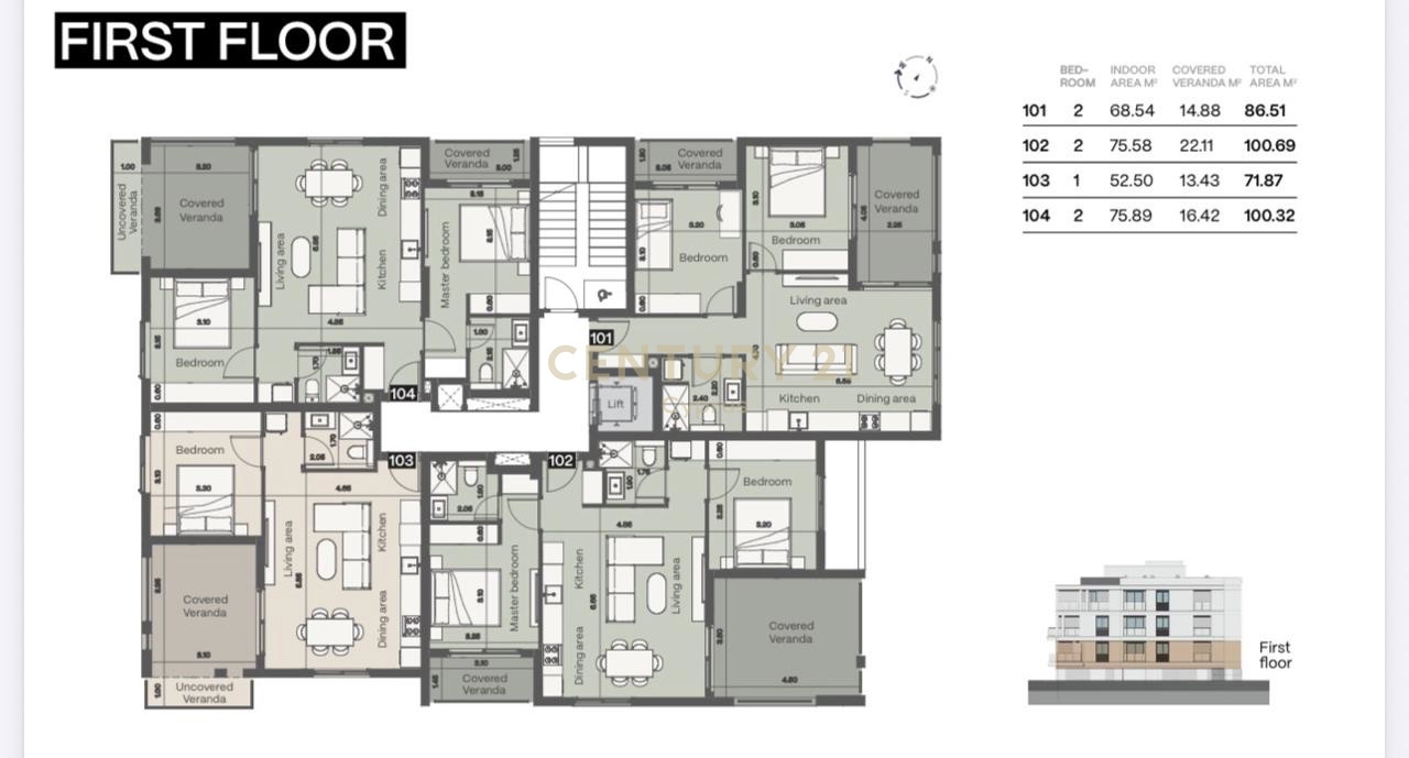 1 bedroom Apartment in Mesa Geitonia, Limassol, Cyprus No. 57145